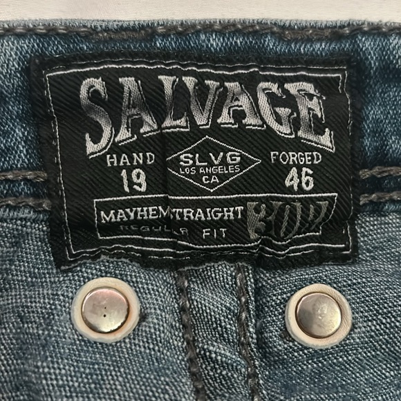 Y2K low rise Salvage Jeans - Picture 7 of 8